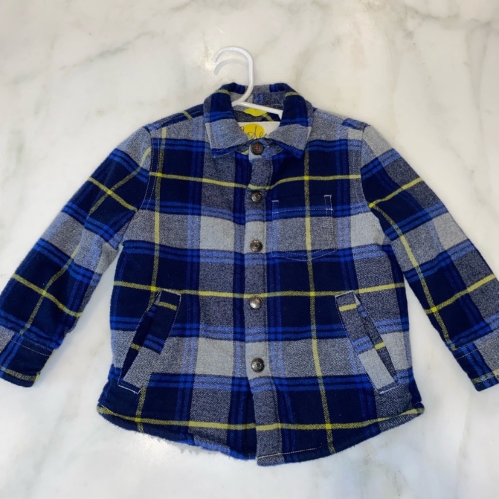Mini Boden: Flannel Jacket plaid